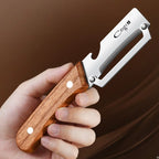 Stainless Steel Peeler with Wooden Handle Fruit & Vegetable Peeling Tool