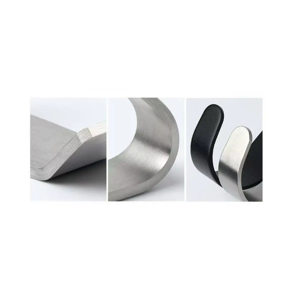 Mini Stainless Steel J Hooks Wall-Mounted Storage Hooks Set