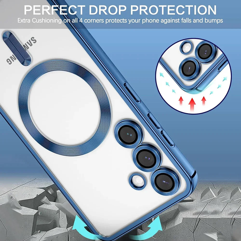 Luxury Magnetic MagSafe Case for Samsung Galaxy S21 S23 S24 S25 S26