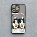 Rural Snow Scenery Phone Case for iPhone 16 15 14 13 12 11 Pro Max
