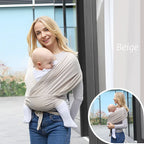 Ergonomic Baby Wrap Sling Carrier Soft Cotton Newborn Carrier 0-36M
