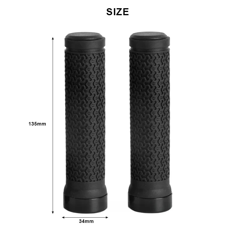 MTB Bike Handlebar Grips Single Lock Rubber Non-Slip Cycling Grip