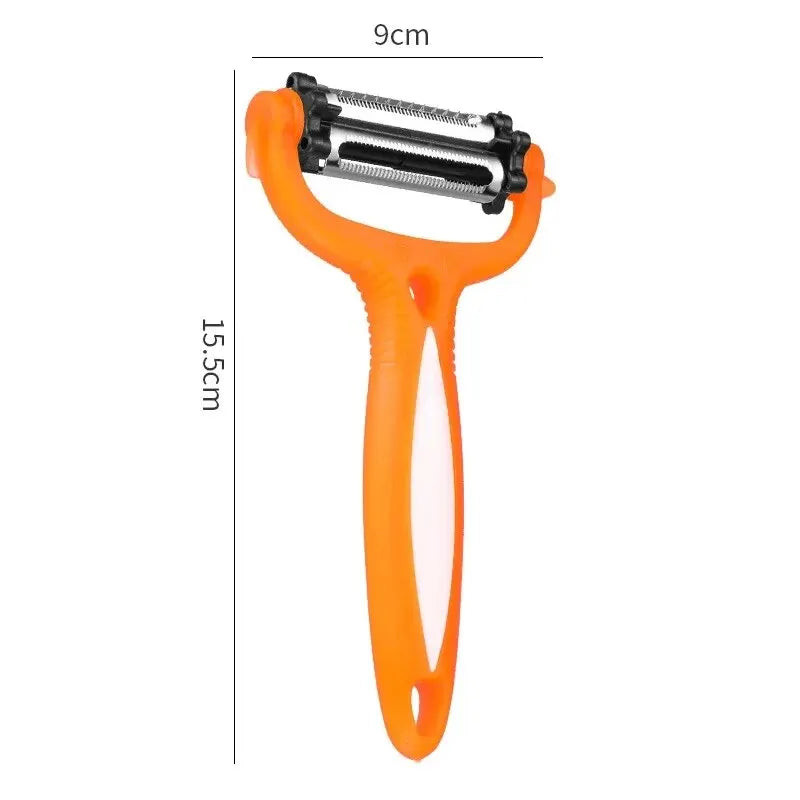 360 Degree Rotary Peeler 3-in-1 – Multifunction Vegetable & Fruit Cutter Slicer