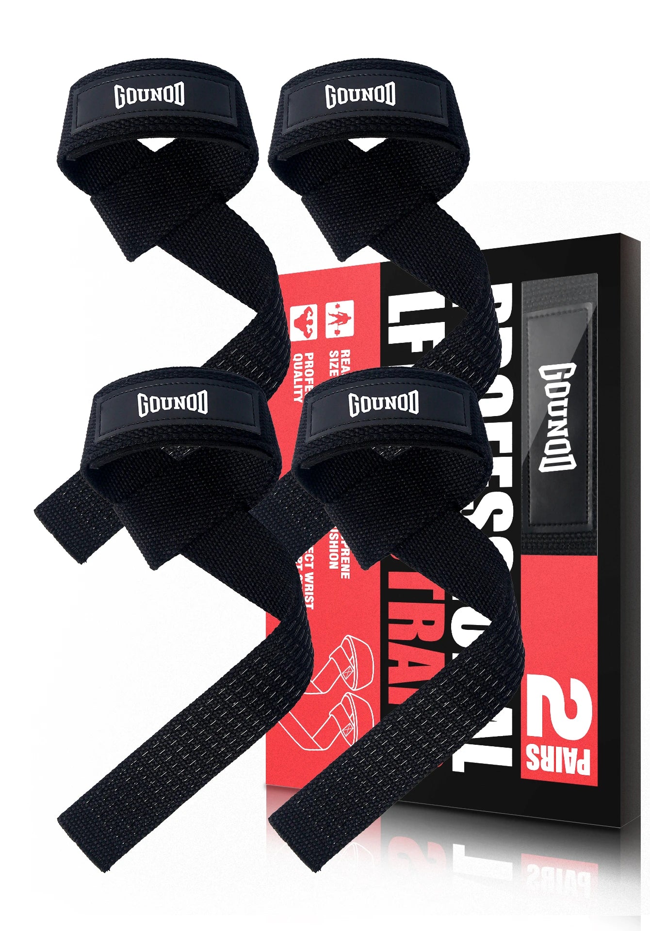 Silicone Gym Hand Grips Lifting Straps Deadlift Wrist Support Pair