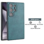 Luxury Vintage PU Leather Case for Samsung Galaxy S22 S23 S24 S25 S26
