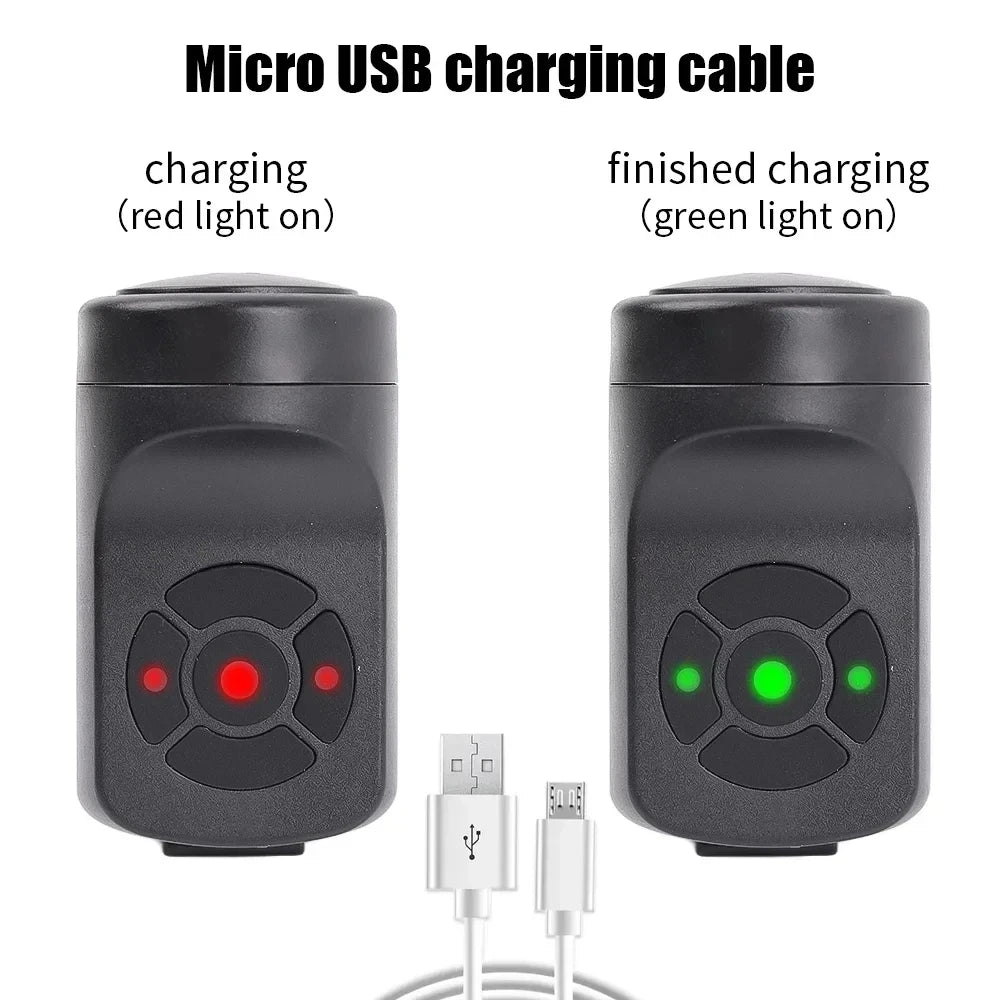 USB Rechargeable Electric Bike Bell Waterproof MTB Bicycle Warning Horn Secondary image