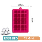 Large Silicone Ice Cube Tray Jumbo Square Ice Maker Mold (4/6/8/15 Grid)