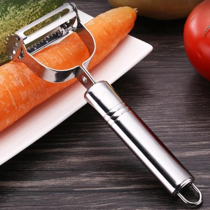 Stainless Steel Vegetable Peeler & Julienne Slicer – Potato & Carrot Grater Tool