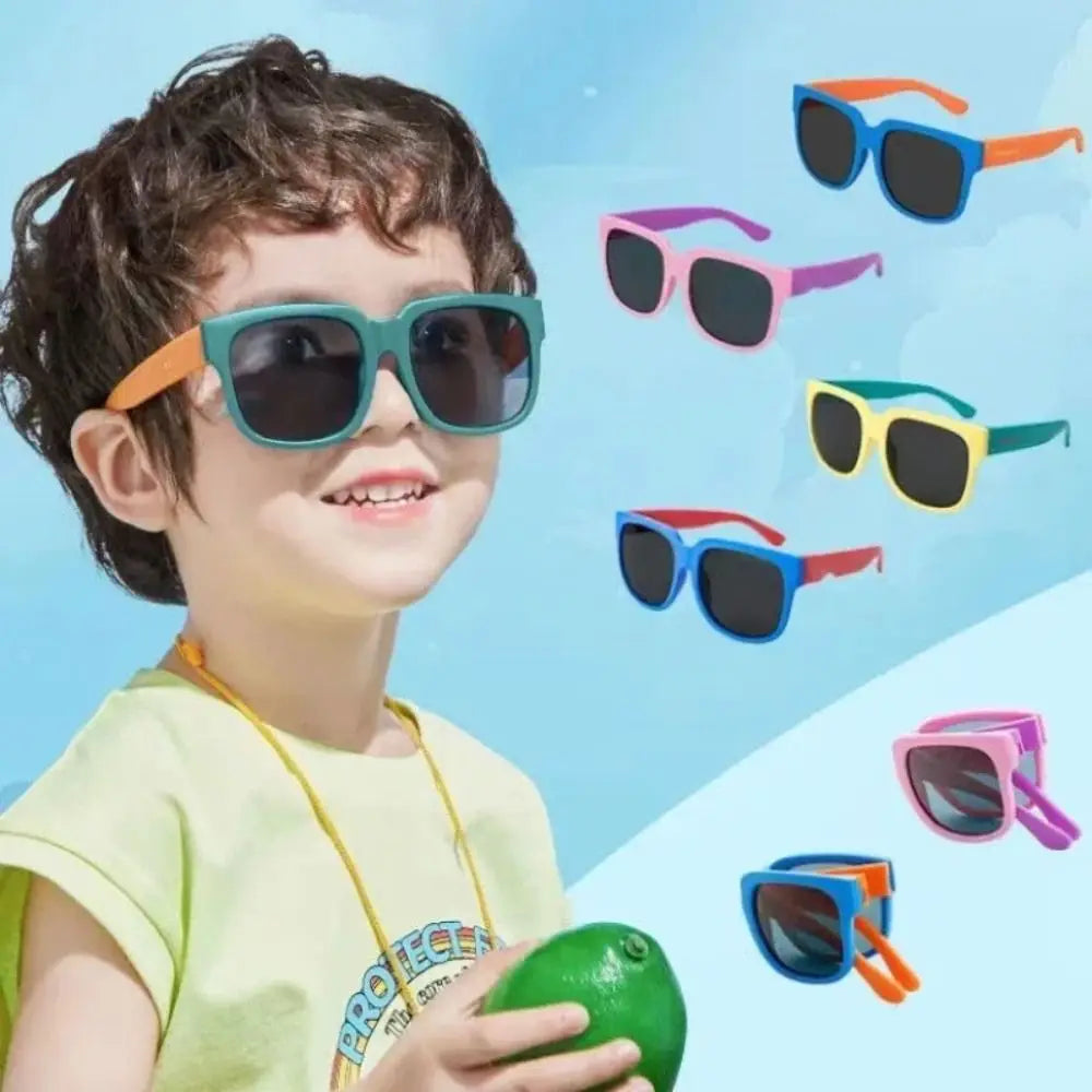 Kids Square Sunglasses UV400 | Foldable Children's Eyewear