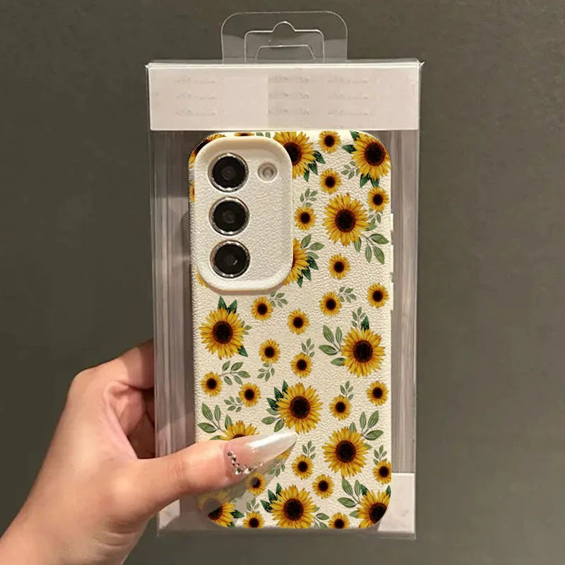 Sunflower Art Case for Samsung S20 FE S21 S22 S23 S24 S25 Ultra Cover