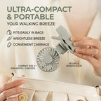 Portable Clip-On Fan UK 1200mAh USB-C Rechargeable Desk Fan