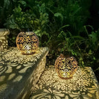 Solar LED Hanging Lantern Waterproof Outdoor Projection Garden Light