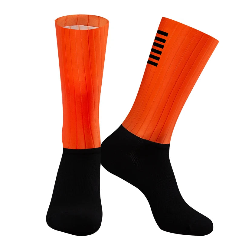 Aero Silicone Cycling Socks Men Anti-Slip for Road Bike Sport