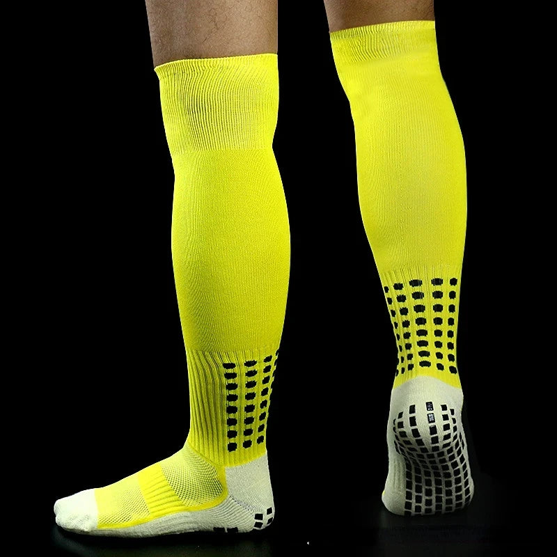 Football Grip Socks Anti Slip Silicone Calf Soccer Sports Socks