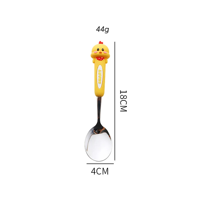 Cute Animal Stainless Steel Spoon – Panda Rabbit Bear Coffee Dessert Spoon