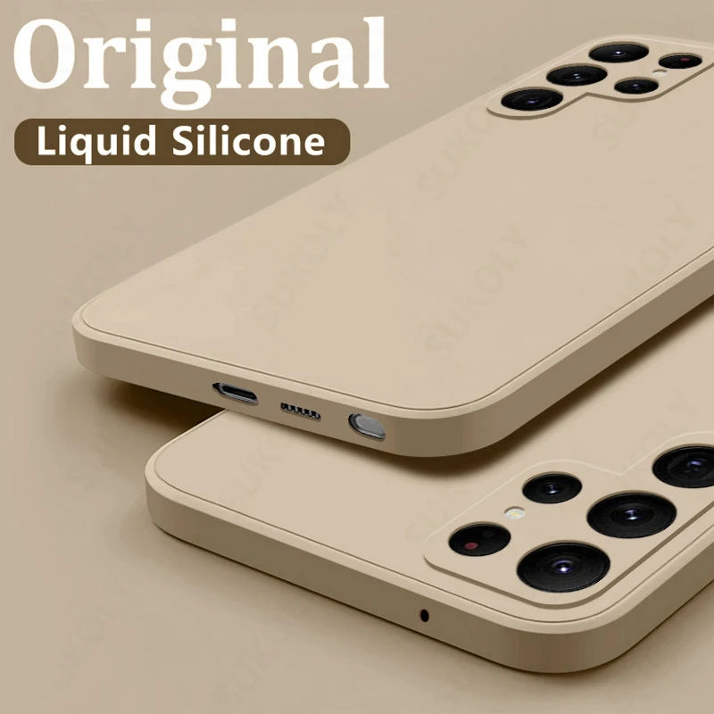 Shockproof Liquid Silicone Case for Samsung Galaxy S22 S23 S24 S25 S26