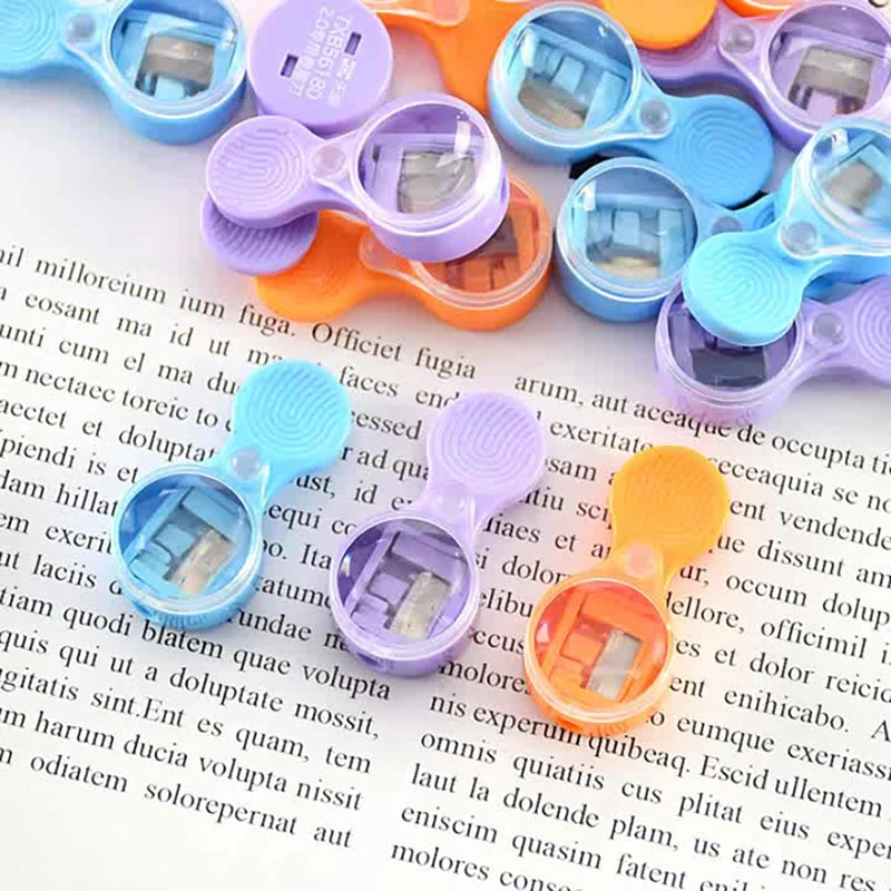 2PCS Mini 2mm Lead Sharpener with Magnifying Glass