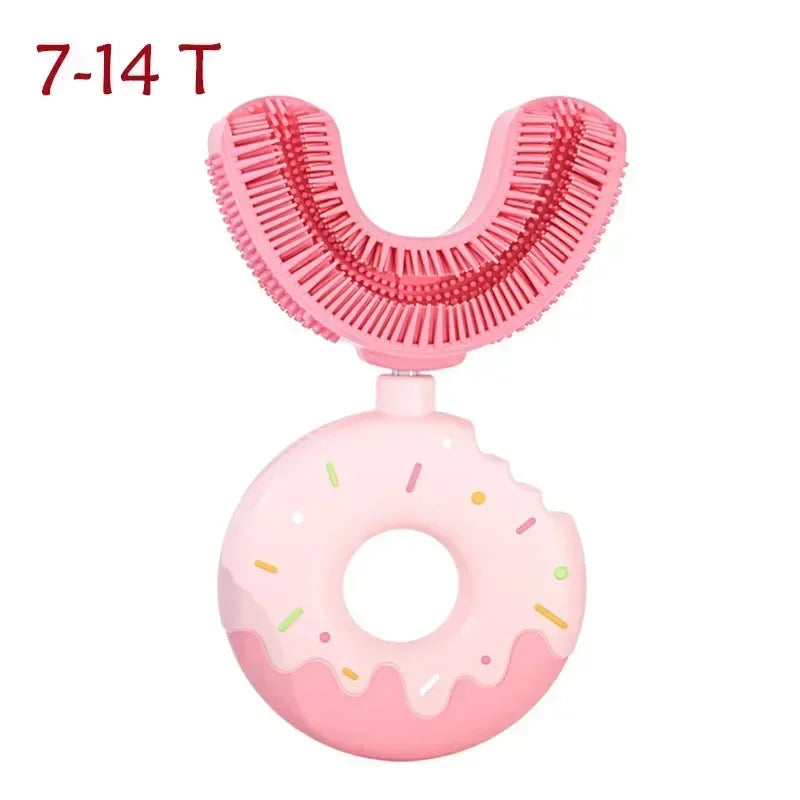 360° U Shape Baby Toothbrush Soft Silicone Infant Teether Brush