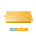 Large Silicone Ice Cube Tray Jumbo Square Ice Maker Mold (4–24 Grid)