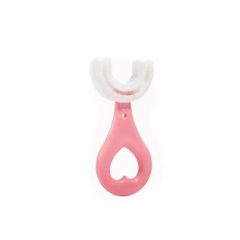 360° U Shape Baby Toothbrush Soft Silicone Infant Teether Brush