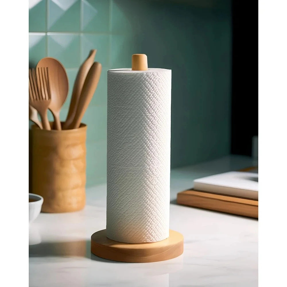 Bamboo Paper Towel Holder Main image