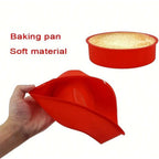 Silicone Round Cake Mold Nonstick Mousse & Dessert Baking Pan (4/6/8 Inch)