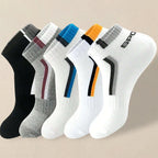 5 Pairs Men Ankle Socks Breathable Lightweight Casual Summer Trendy