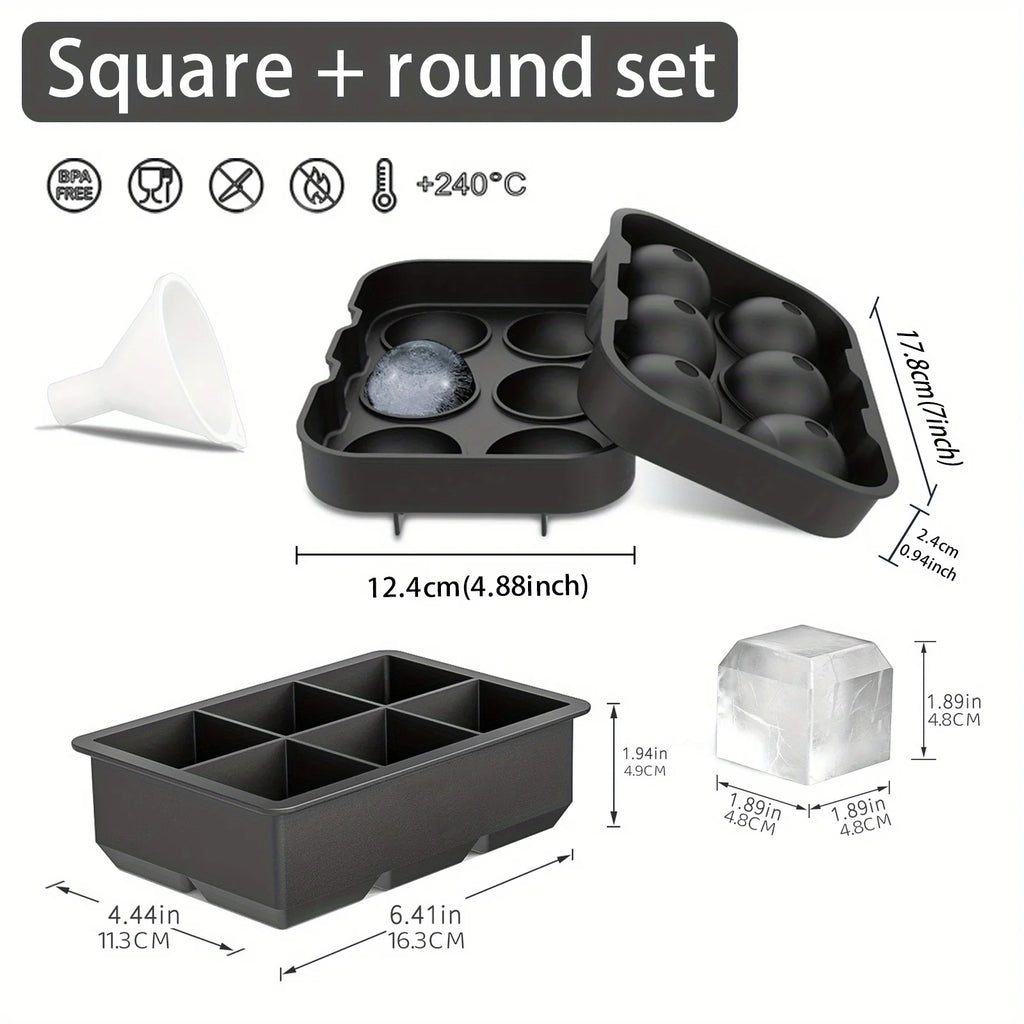 Diamond Rose Gun Shape Ice Cube Mold Silicone Cocktail Ice Maker Tray