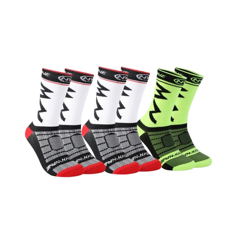 Breathable Sports Socks 3 Pairs Running Cycling Outdoor Men UK