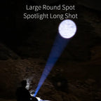 Zoom LED Mini Flashlight Type-C Rechargeable Pocket Torch
