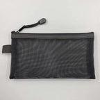 Clear Mesh Pencil Case Portable Standing Pen Holder Organizer