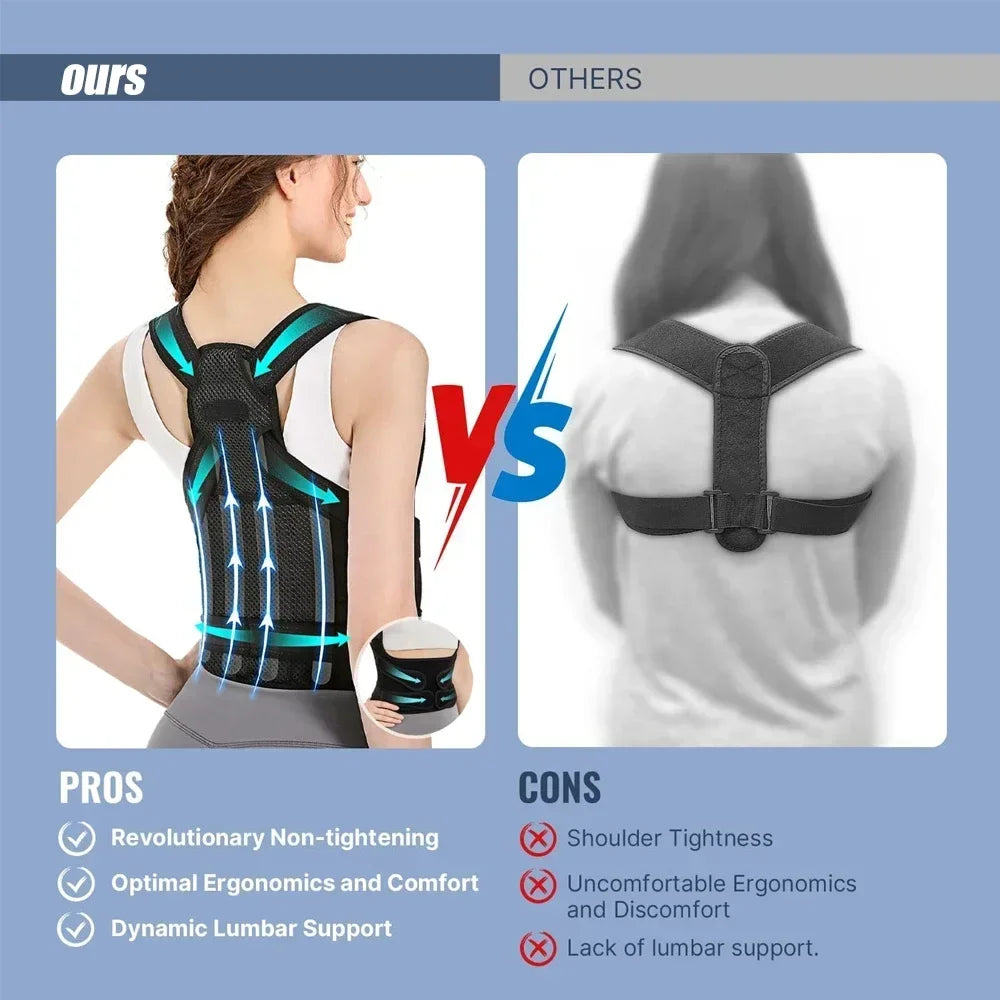 Orthopedic Posture Corrector Brace Adjustable Upper Back Support