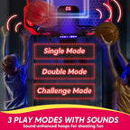 Mini Basketball Hoop | Light-Up Over the Door Hoop for Kids