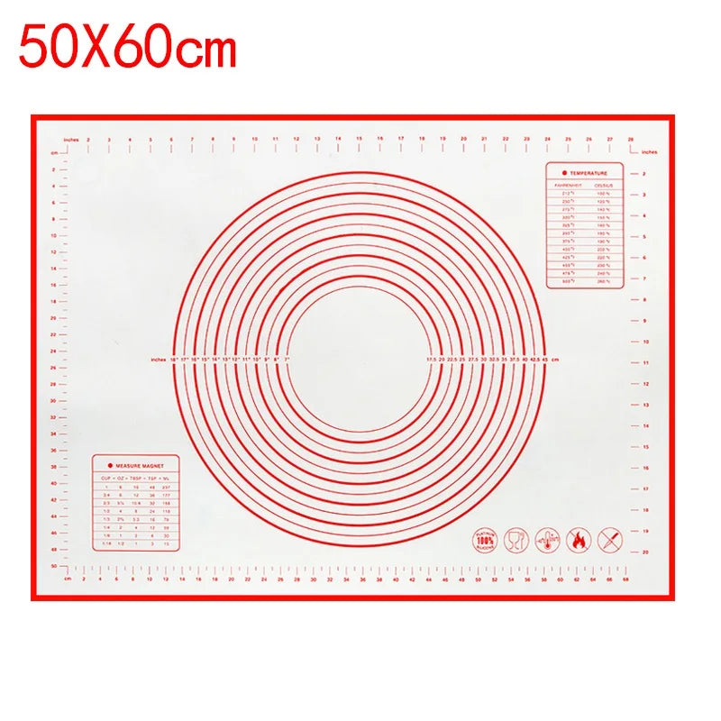 UNTIOR Silicone Baking Mat Non-Stick Dough Kneading & Pizza Rolling Pad