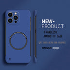 Magnetic Frameless Case for iPhone 15 14 13 12 11 Pro Max