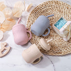 Baby Silicone Straw Cup Leakproof Snack Container