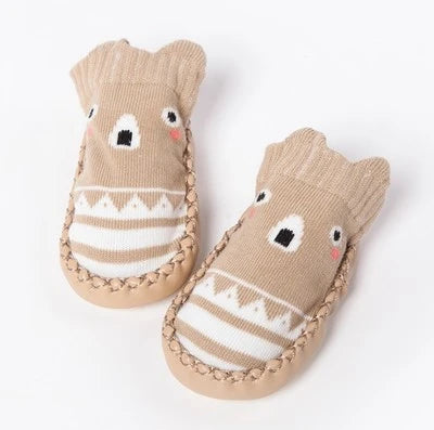 Baby Socks Slippers Rubber Sole Anti-Slip Indoor Shoes for Toddlers