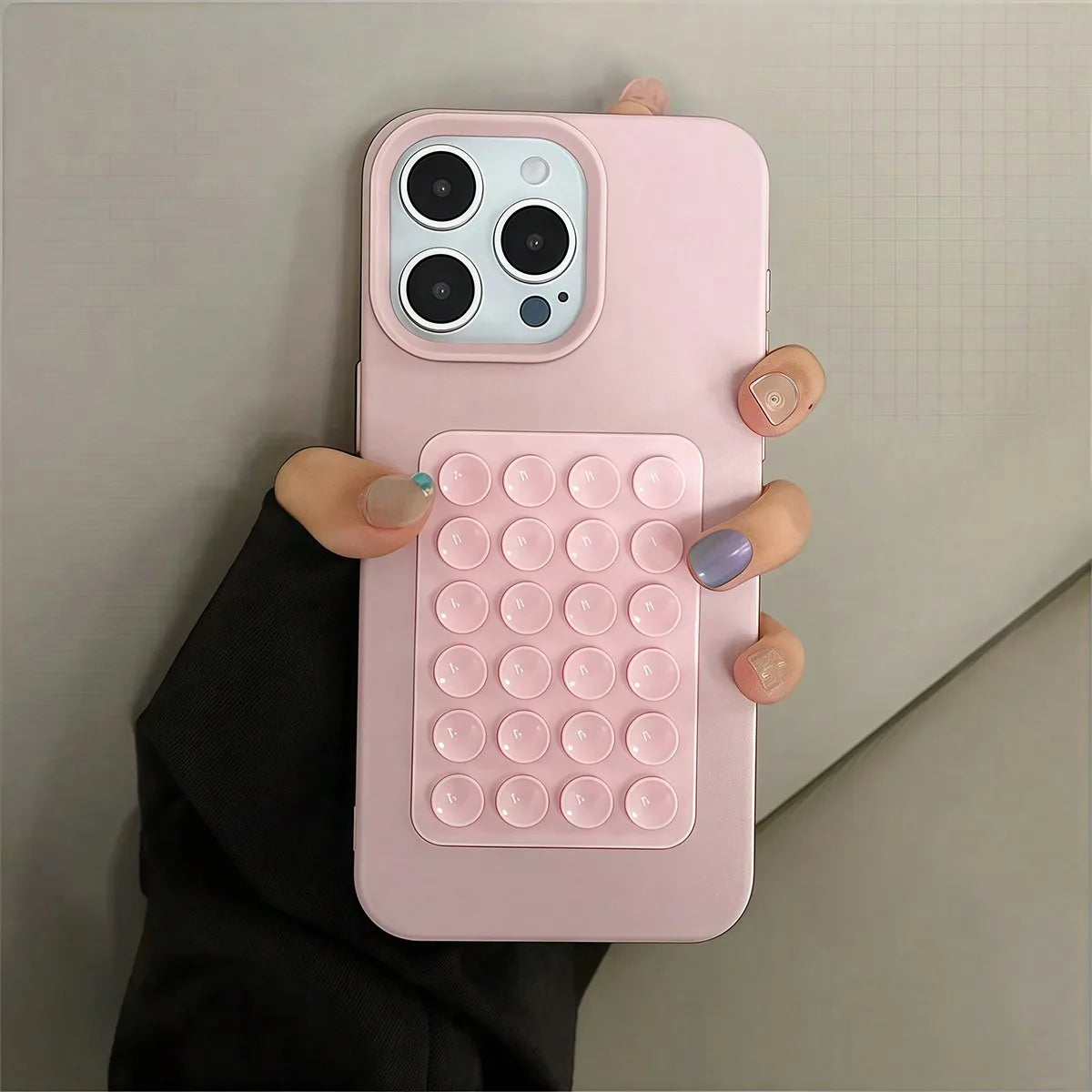 3D Suction Cup Stand Case for iPhone 11 12 13 14 15 16 17 Pro Max
