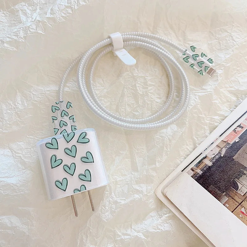 Cartoon Flower iPhone Charger Cover 18W/20W