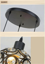 Crystal Restaurant Chandelier Single Head Ceiling Lamp