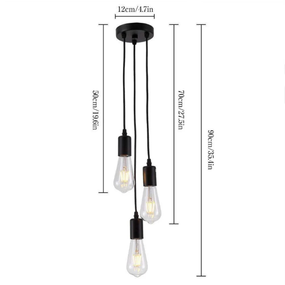 LED Linear Pendant Light E27 for Modern Home & Café Décor