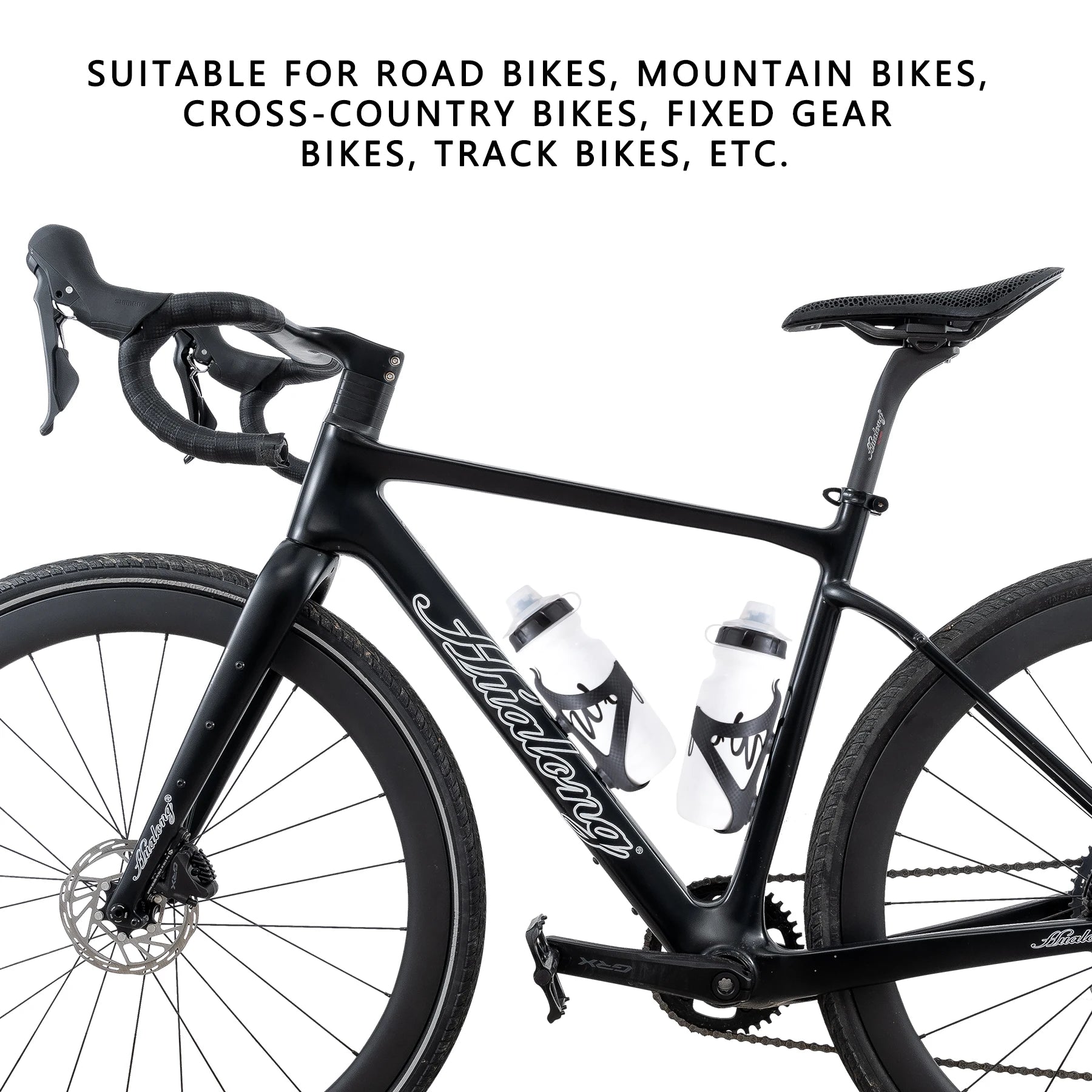 Bike Water Bottle Cage Lightweight Nylon Carbon Fiber Holder MTB