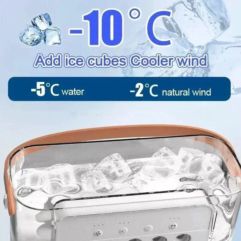 3-in-1 Portable Air Cooler Fan with Humidifier & LED Night Light Secondary image