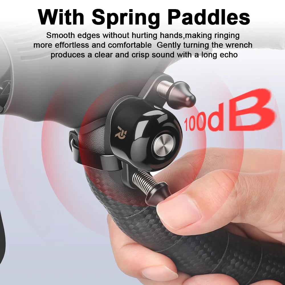 Rockbye Bike Bell 100dB Loud Cycling Horn Alarm for Road Bikes