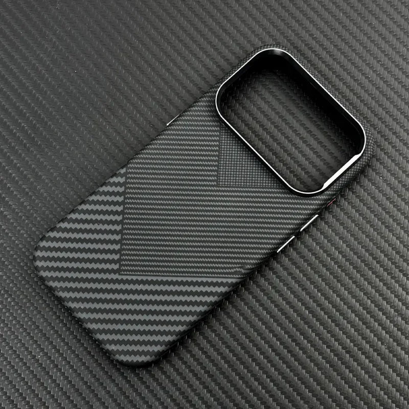 MagSafe Carbon Fiber Armor Case for iPhone 17 16 15 14 Pro Max