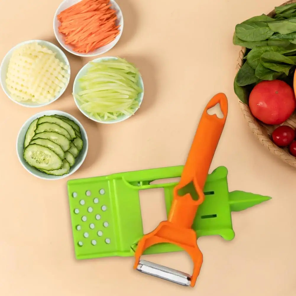 Cocororo Multi-Function Peeler – Double Strip Vegetable & Fruit Cutter with Juicer