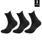 Anti-Slip Football Socks Men Breathable Cotton Soccer Socks 3 Pairs