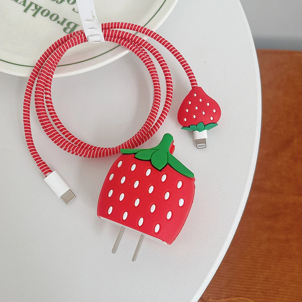 Cartoon iPhone Charger Protector 18W/20W Cable Cover
