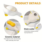 Cute Duck Soap Tray – Self Draining Soap Holder for Bathroom & Kitchen