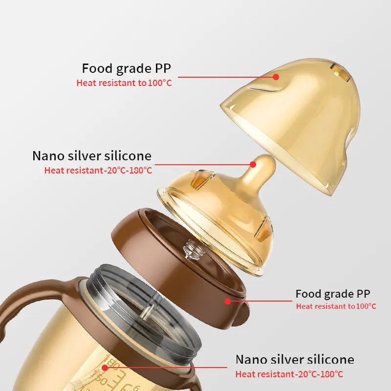 Silicone Baby Feeding Bottle Anti-Choking Nipple Cup